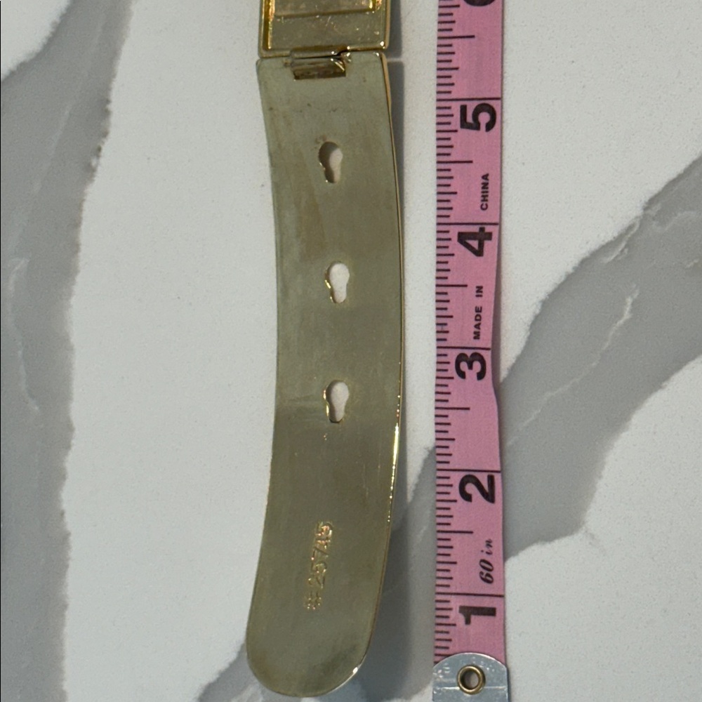90's Jaguar Silver and Gold Tile Link Belt - Picture 4 of 8